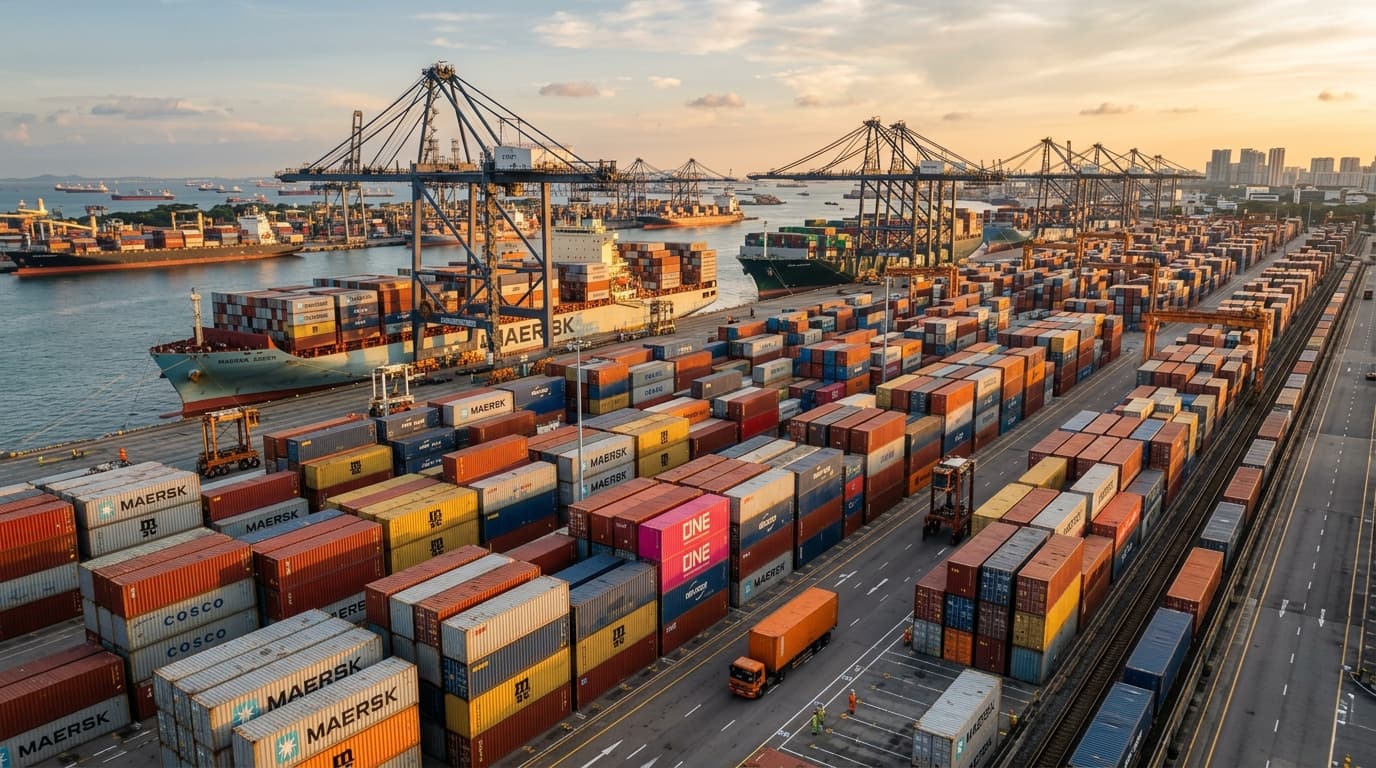 International logistics and shipping containers